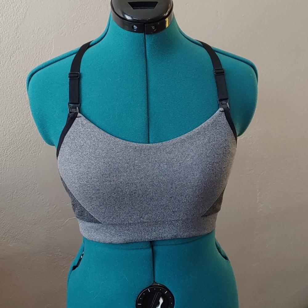 Nursing lightly lined yoga bra